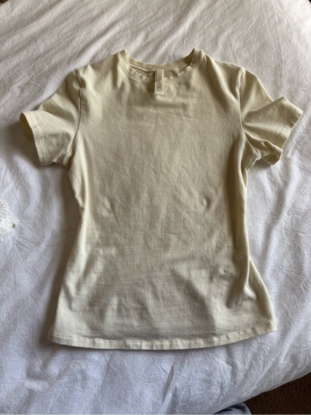 SKIMS Short Sleeve Tee in Bone